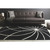 8' x 10' Plasma Elektra Contemporary Jet Black and White Wool Kidney Area Rug - IMAGE 2