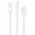 3-Piece Disposable Party Cutlery Sets - 7.5" - Clear - Club Pack of 216 - IMAGE 1