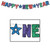 Glittered Happy New Year Party Banner Decorations - 8' - Multicolor - Pack of 12 - IMAGE 1