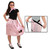 Club Pack of 6 Pink Women Adult Wrap-Around Adjustable Poodle Skirts 36" - IMAGE 1
