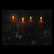 Pre-Lit Red and Black LED Flickering Candle Christmas Wall Art 12" x 15.75" - IMAGE 2