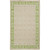 2' x 3' Octagon Taupe Brown and Green Hand Tufted Wool Area Throw Rug - IMAGE 1