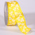 Yellow and Spring White Print Wired Craft Ribbon 1.5" x 27 Yards - IMAGE 1