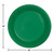 Disposable Solid Round Party Dinner Plates - 10" - Emerald Green - Club Pack of 240 - IMAGE 2