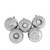 5ct Silver Retro Reflector Shatterproof 2-Finish Christmas Ball Ornaments 3.25" (80mm) - IMAGE 1