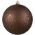 Mocha Brown Holographic Glitter Shatterproof Christmas Ball Ornament 4" (100mm) - IMAGE 1