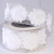 White 3D Flower Wired Craft Ribbon 2.37" x 10 Yards - IMAGE 2