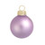 Mini Matte Finish Glass Christmas Ball Ornaments - 1.5" (40mm) - Soft Lavender - 40ct - IMAGE 1