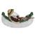 18.5" Red and White Fishing Santa Claus in a Canoe Christmas Tabletop Decoration - IMAGE 4