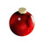 Shiny Glass Christmas Ball Ornaments - 3.25" (80mm) - Burgundy - 8ct - IMAGE 1