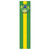 Club Pack of 12 Green and Yellow "Brasil" Soccer Themed Jointed Pull-Down Cutout Decorations 5' - IMAGE 1