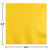 Club Pack of 600 School Bus Yellow Disposable Lunch Napkins 6.5" - IMAGE 2