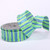 Green and Blue Striped Wired Craft Ribbon 1.5" x 27 Yards - IMAGE 1
