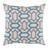 18" Gray and Blue Square Throw Pillow - Poly Filled - IMAGE 1