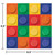 2-Ply Building Block Disposable Luncheon Napkins - 6.5" - Multicolor - Club Pack of 192 - IMAGE 2