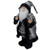 24" Santa Claus with Gifts Christmas Figure - Silver and Black - IMAGE 3