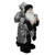 24" Santa Claus with Gifts Christmas Figure - Silver and Black - IMAGE 4