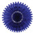 Club Pack of 12 Blue Tissue Fan Hanging Decorations 25" - IMAGE 1