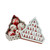 6ct Red and White Decoupage Shatterproof Christmas Tree Ball Ornament Set 2.75" (60mm) - IMAGE 1