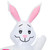Inflatable Lighted Easter Bunny with Egg Car Outdoor Decoration - 4' - IMAGE 6