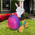 Inflatable Lighted Easter Bunny with Egg Car Outdoor Decoration - 4' - IMAGE 1