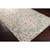 2' x 3' Starry Jasmine Sea Green and Beige Hand Hooked Outdoor Area Throw Rug