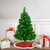 2' Pre-Lit Paradise Lime Green Tinsel Pine Artificial Christmas Tree - Clear Lights - IMAGE 1