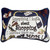 12" White and Blue Shopping Themed Tapestry Rectangular Throw Pillow - IMAGE 2