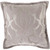 18" Gray Floral Designed Decorative Throw Pillow - Polyester Filler - IMAGE 1