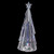 Icy LED Lighted Christmas Tree Figurines - 8" - Set of 2 - IMAGE 1