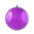 Shatterproof 4-Finish Christmas Ball Ornaments 4" (100mm) - Purple - Set of 12