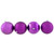 Shatterproof 4-Finish Christmas Ball Ornaments 4" (100mm) - Purple - Set of 12