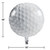Sports Golf Ball Metallic Party Balloons - 18" - Pack of 10 - IMAGE 2