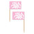 Disposable It's A Girl Food Decor Party Picks - 2.5" - Pink - Pack of 600 - IMAGE 1