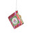 4" Red and Green Glittered "CHRISTMAS RECIPES" Glass Book Ornament - IMAGE 2