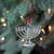 3.25" Blue and Silver Hanging Hanukkah Menorah Ornament - IMAGE 2