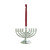 3.25" Blue and Silver Hanging Hanukkah Menorah Ornament - IMAGE 1