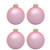 Matte Finish Glass Christmas Ball Ornaments - 4.75" (120mm) - Baby Pink - 4ct - IMAGE 2