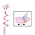 Club Pack of 12 Pink and Green Pig Wind-Spinner Hanging Decor 3.5' - IMAGE 1