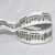 Ivory Music Note Print Wired Craft Ribbon 1.5" x 44 Yards - IMAGE 2