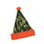 Green and Orange Camouflage Unisex Adult Christmas Santa Hat Costume Accessory - One Size - IMAGE 1