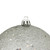Holographic Glitter Silver Shatterproof Christmas Ornament 4" (100mm) - IMAGE 4