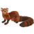 Set of 2 Brown and Black Handcrafted Mongoose Stuffed Animals 12" - IMAGE 1
