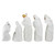 5pc White and Silver Holy Family with 3 Kings Christmas Nativity Figure Set 7.25" - IMAGE 3
