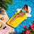 72" Inflatable Ice Cream Cone Swimming Pool Lounge Raft - IMAGE 3