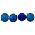 60ct Royal Blue Shatterproof 4-Finish Christmas Ball Ornaments 2.5" (60mm) - IMAGE 2