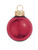 28ct Red Shiny Finish Glass Christmas Ball Ornaments 2" (50mm) - IMAGE 1