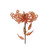 30" Orange and Brown Glittered Peach Mum Artificial Floral Stem - IMAGE 1