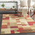 6.5' x 9.7' Burgundy Red and Beige Contemporary Rectangle Area Throw Rug - IMAGE 2