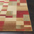 6.5' x 9.7' Burgundy Red and Beige Contemporary Rectangle Area Throw Rug - IMAGE 5